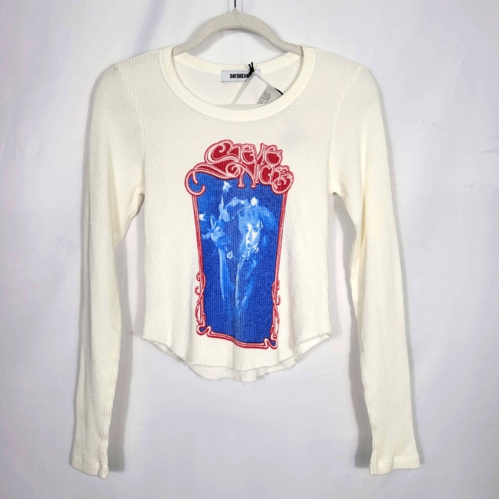 Stevie Nicks Bella Donna Top DAYDREAMER Vintage White Size Small - Picture 3 of 8
